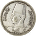 Moneta, Egitto, Farouk, 2 Piastres, 1939, British Royal Mint, MB+, Argento