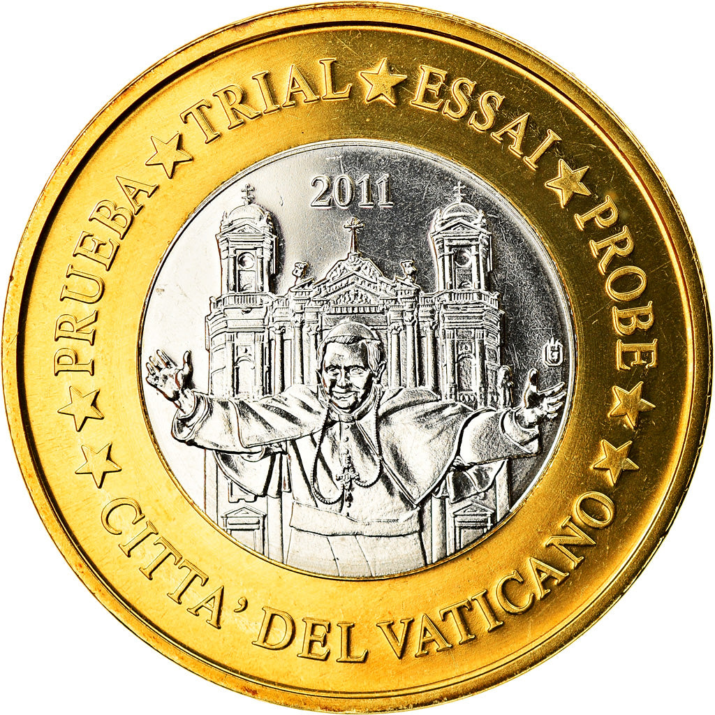 CITTÀ DEL VATICANO, Euro, 2011, Fantasy coinage, SPL, Bi-metallico