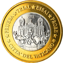 CITTÀ DEL VATICANO, Euro, 2011, Fantasy coinage, SPL, Bi-metallico