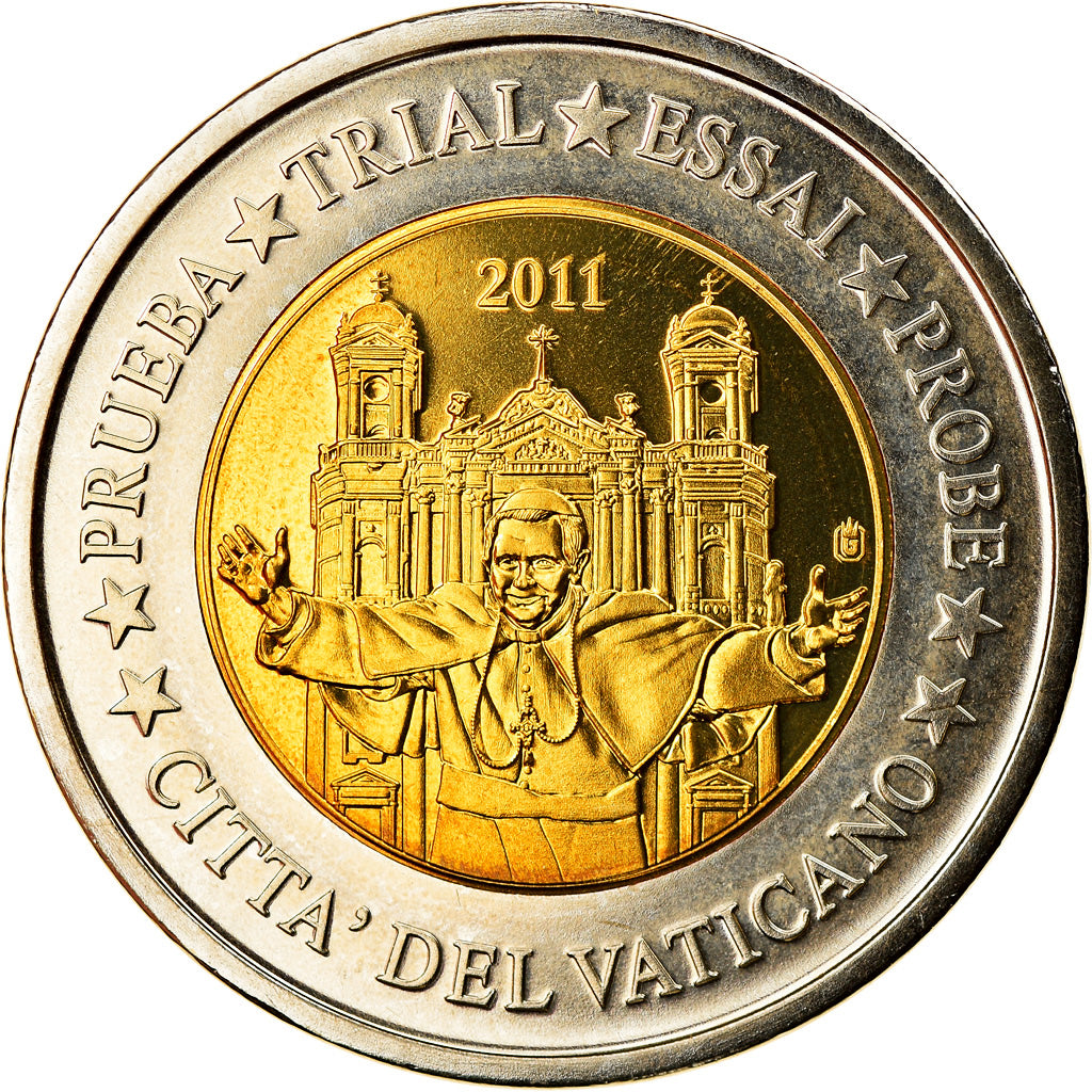 CITTÀ DEL VATICANO, 2 Euro, 2011, Fantasy coinage, SPL, Bi-metallico