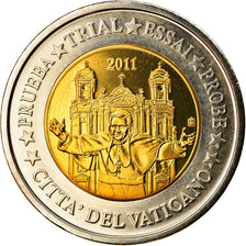 CITTÀ DEL VATICANO, 2 Euro, 2011, Fantasy coinage, SPL, Bi-metallico