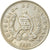 Moneta, Guatemala, 25 Centavos, 1990, EF(40-45), Miedź-Nikiel, KM:278.5
