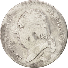 FRANCE Louis XVIII 5 Francs 1824 Lille KM:711.13 VF(20-25) Silver Gadoury:614
