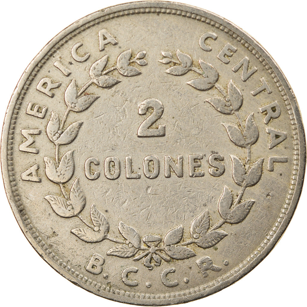 Münze, Costa Rica, 2 Colones, 1961, SS, Copper-nickel, KM:187.1a