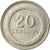 Moneta, Colombia, 20 Centavos, 1968, BB, Acciaio ricoperto in nichel, KM:227