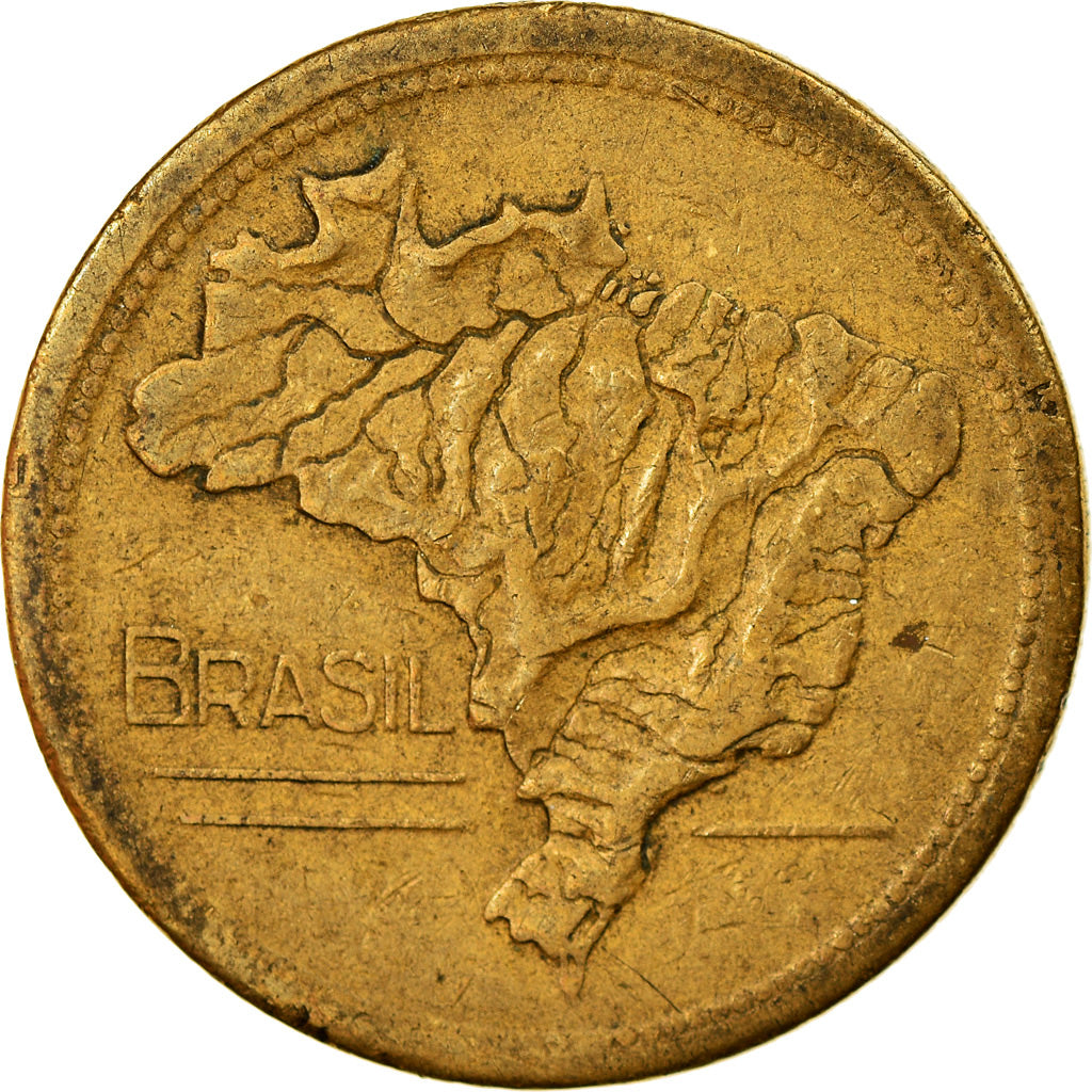 Moeda, Brasil, Cruzeiro, 1949, EF(40-45), Alumínio-Bronze, KM:558