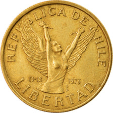 Moneda, Chile, 10 Pesos, 1982, Santiago, MBC, Aluminio - bronce, KM:218.1