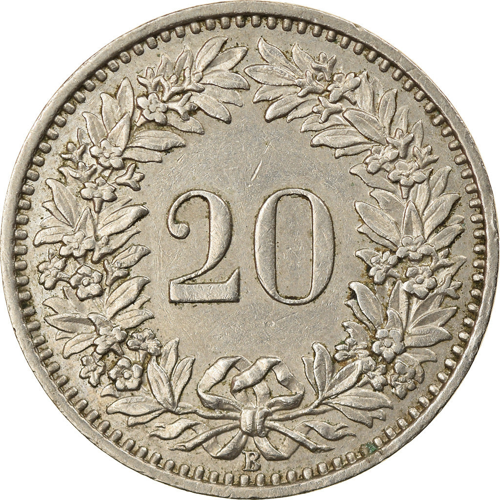 Monnaie, Suisse, 20 Rappen, 1957, Bern, TTB, Copper-nickel, KM:29a