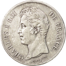 FRANCE Charles X 5 Francs 1829 La Rochelle KM:728.5 EF(40-45) Silver Gadoury...