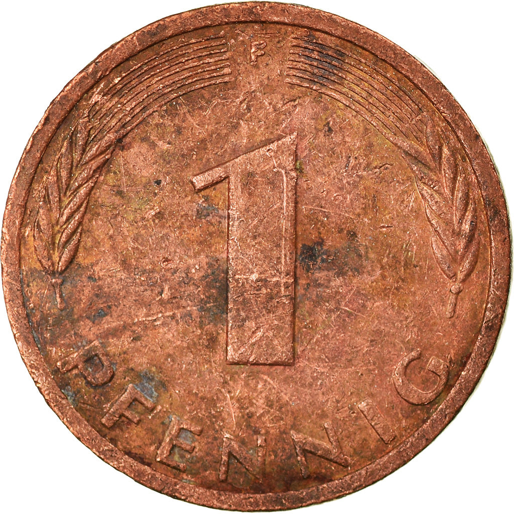 Moneta, GERMANIA - REPUBBLICA FEDERALE, Pfennig, 1988, Stuttgart, MB+, Acciaio