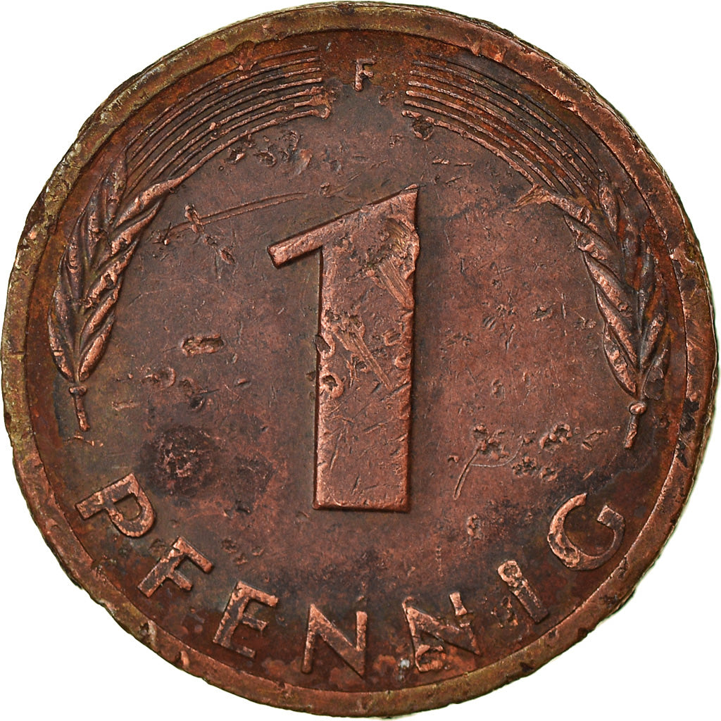 Münze, Bundesrepublik Deutschland, Pfennig, 1983, Stuttgart, S+, Copper Plated