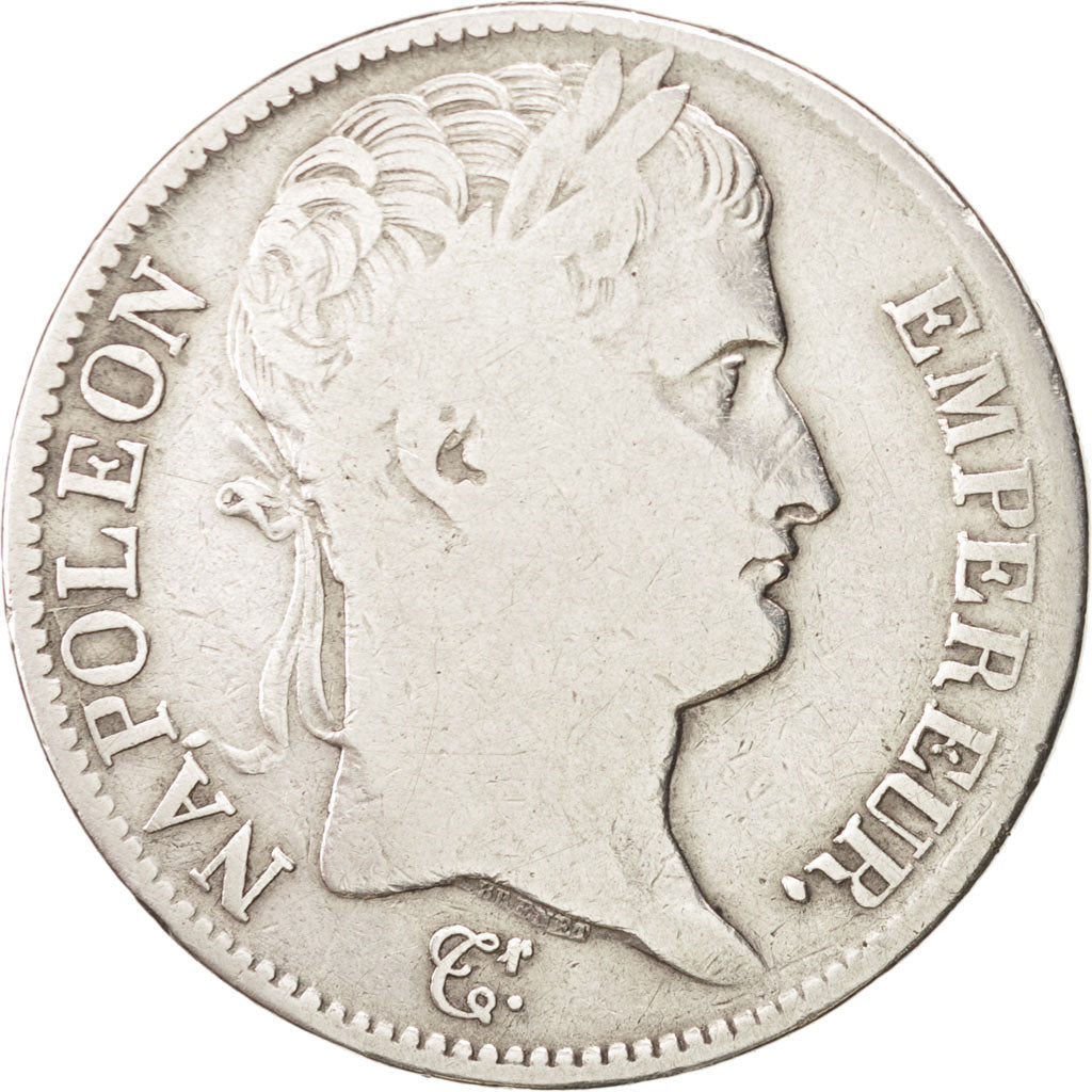 FRANCE Napoléon I 5 Francs 1808 Paris KM:686.1 VF(20-25) Silver Gadoury:583