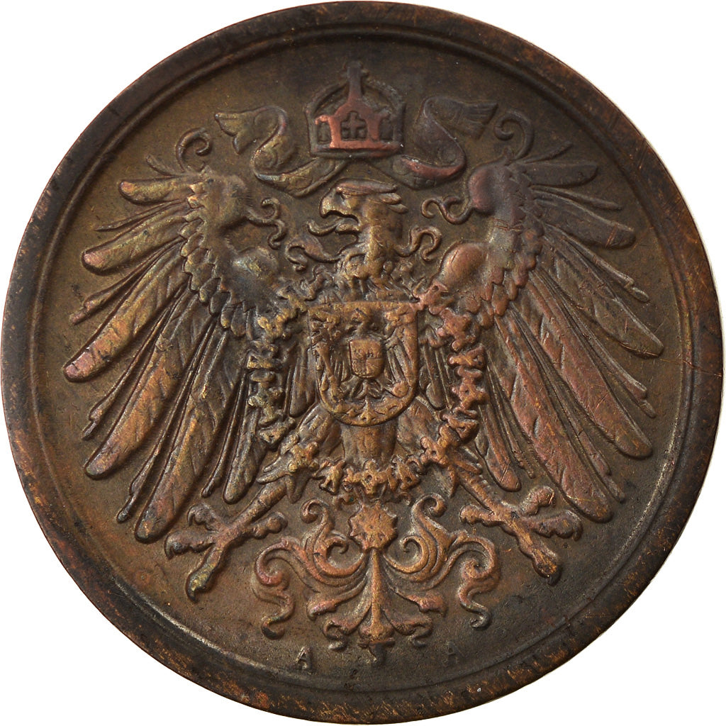 Moeda, ALEMANHA - IMPÉRIO, Wilhelm II, 2 Pfennig, 1910, Berlin, EF(40-45)