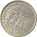 Coin, Central African States, 50 Francs, 1977, Paris, EF(40-45), Nickel, KM:11