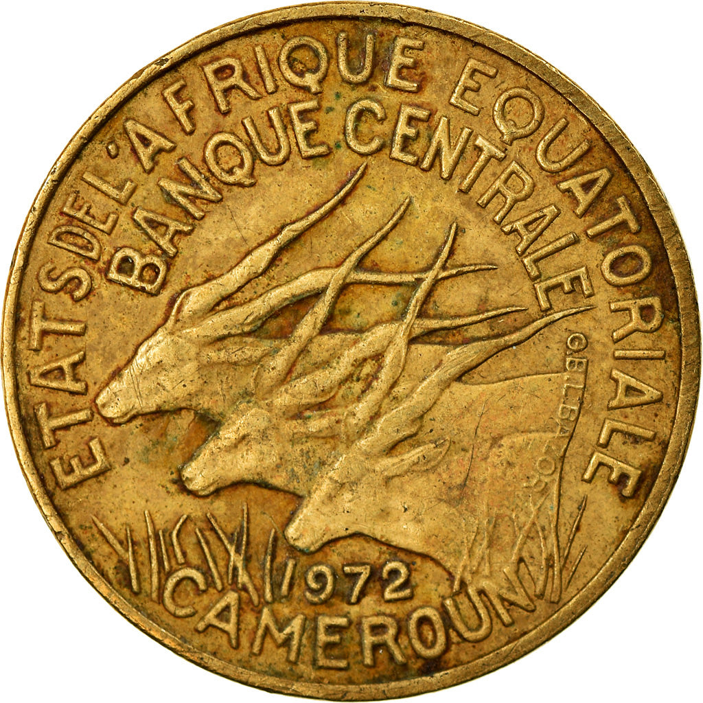 Moneta, Stati dell’Africa equatoriale, 5 Francs, 1972, Paris, BB