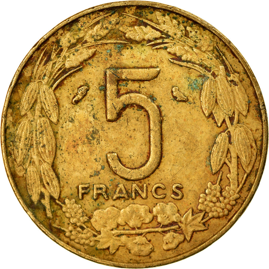 Moneta, Stati dell’Africa equatoriale, 5 Francs, 1972, Paris, BB