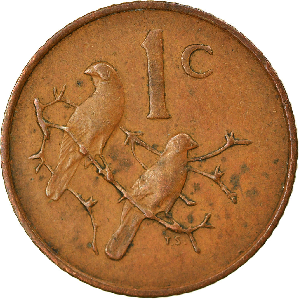 Moneta, Sudafrica, Cent, 1968, BB, Bronzo, KM:74.1