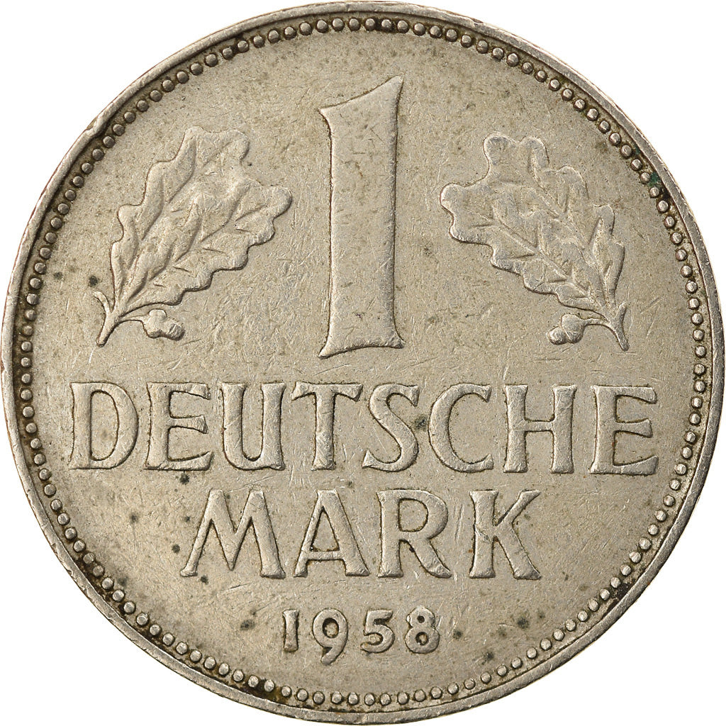 Moeda, ALEMANHA - REPÚBLICA FEDERAL, Mark, 1958, Munich, EF(40-45)