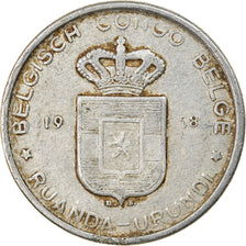 Moneta, Kongo Belgijskie, RUANDA-URUNDI, 5 Francs, 1958, VF(20-25), Aluminium