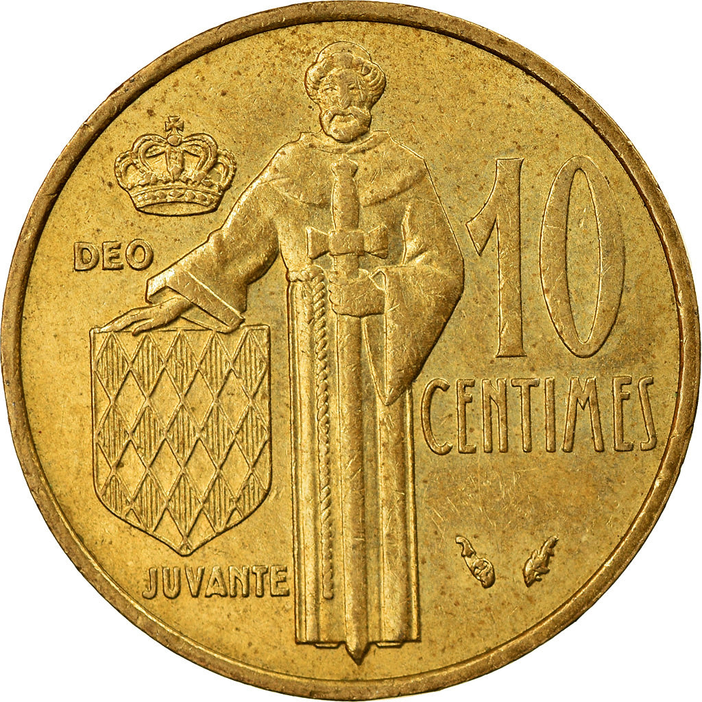 Monnaie, Monaco, Rainier III, 10 Centimes, 1975, TTB, Aluminum-Bronze, KM:142
