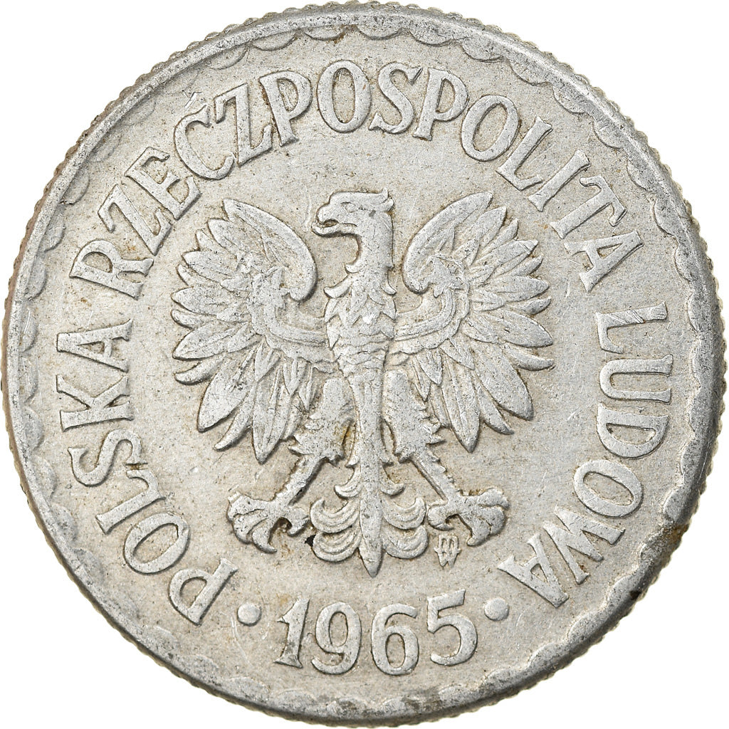 Monnaie, Pologne, Zloty, 1965, Warsaw, TTB, Aluminium, KM:49.1