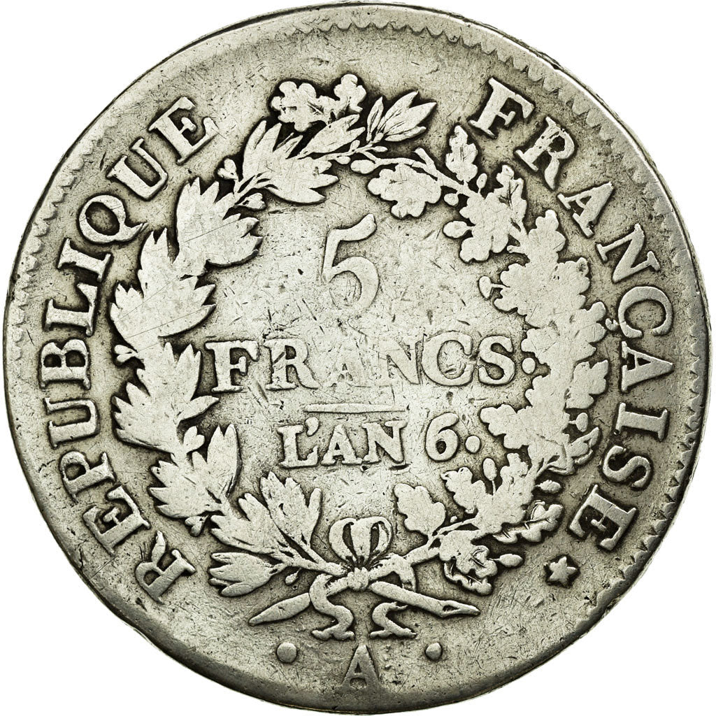Coin, France, Union et Force, 5 Francs, 1797, Paris, VF(30-35), Silver