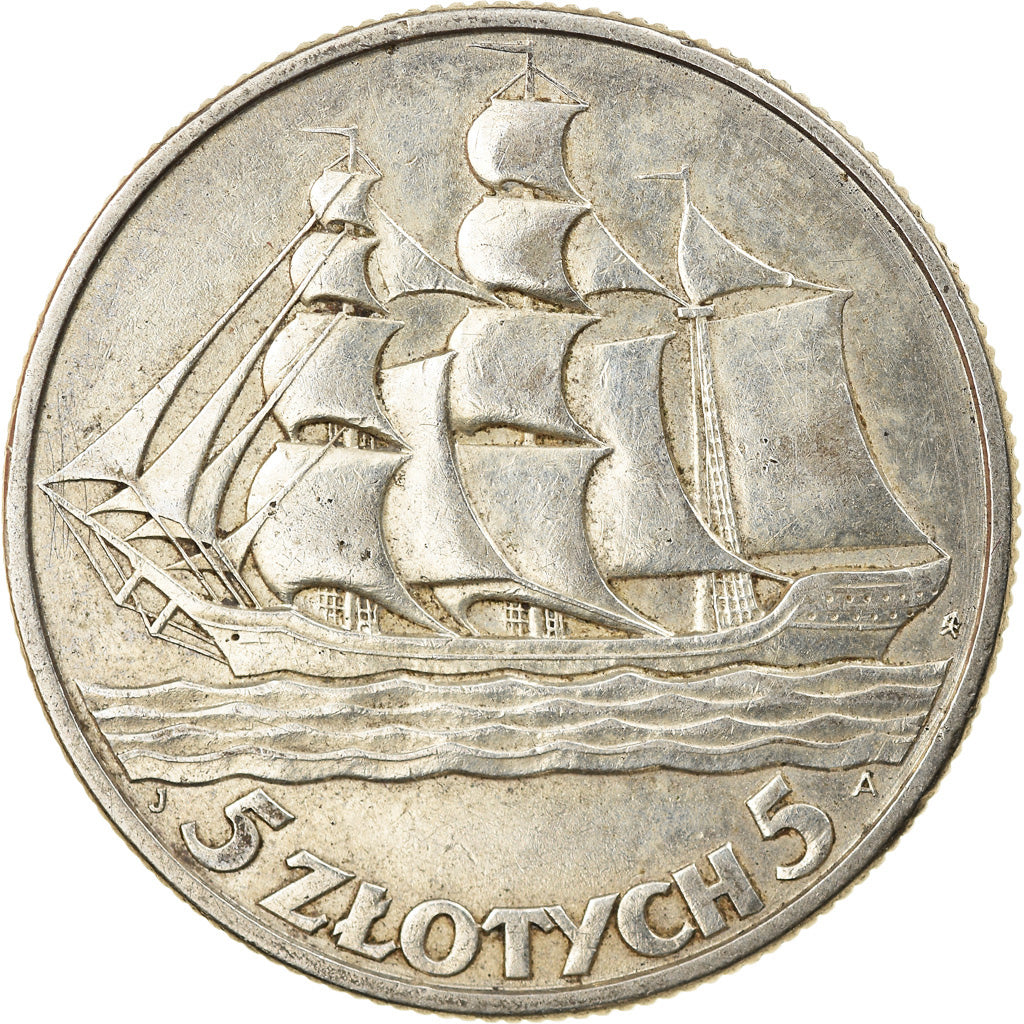 Moneta, Polonia, 5 Zlotych, 1936, Warsaw, BB, Argento, KM:31