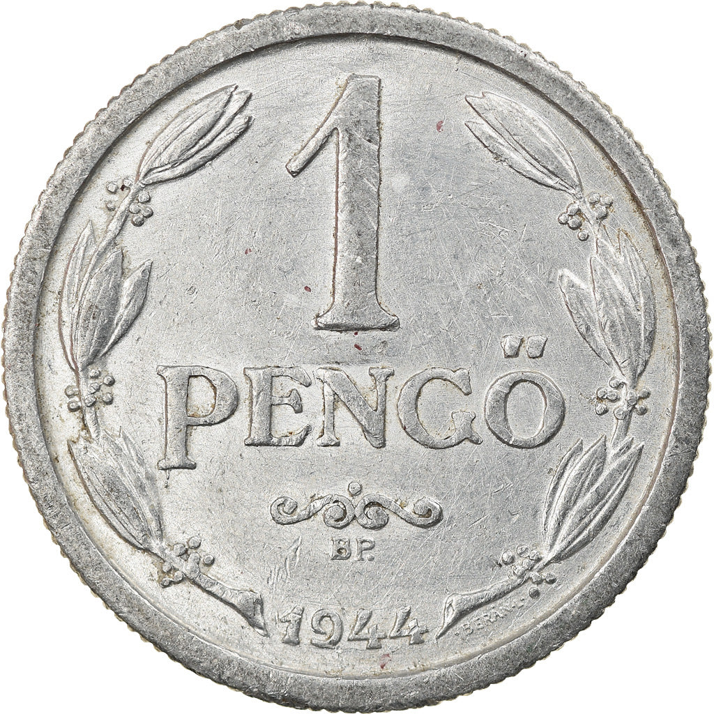 Moneda, Hungría, Pengo, 1944, MBC, Aluminio, KM:521