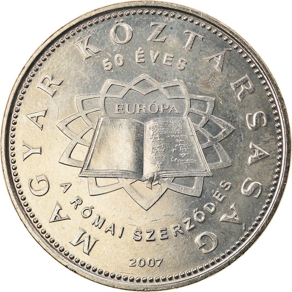 Coin, Hungary, 50 Forint, 2007, Budapest, AU(55-58), Copper-nickel, KM:805
