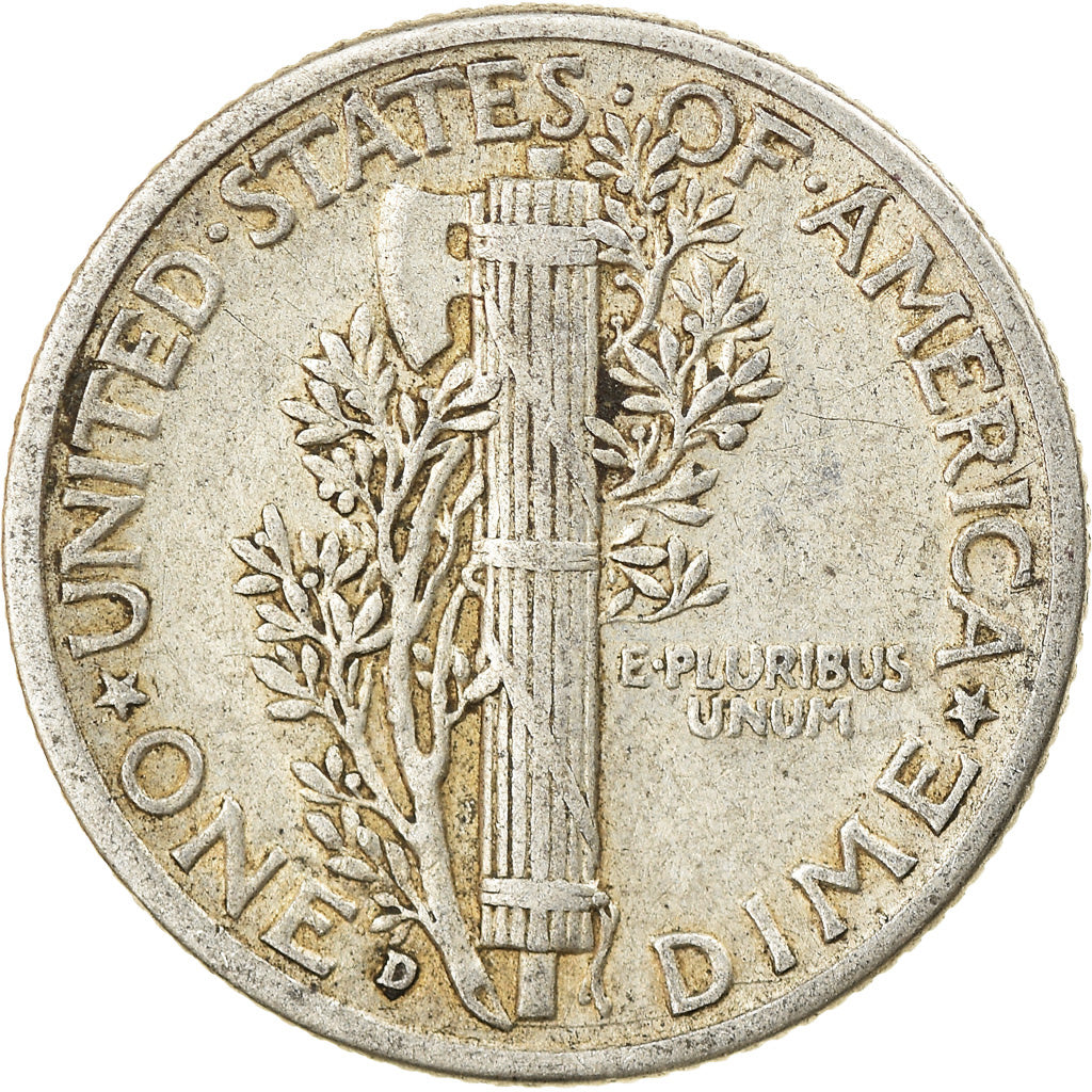 Moneta, Stati Uniti, Mercury Dime, Dime, 1941, U.S. Mint, Denver, MB, Argento