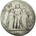 Coin, France, Union et Force, 5 Francs, 1799, Perpignan, VF(20-25), Silver