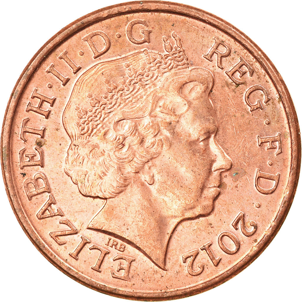 Moneda, Gran Bretaña, Elizabeth II, Penny, 2012, EBC, Cobre chapado en acero