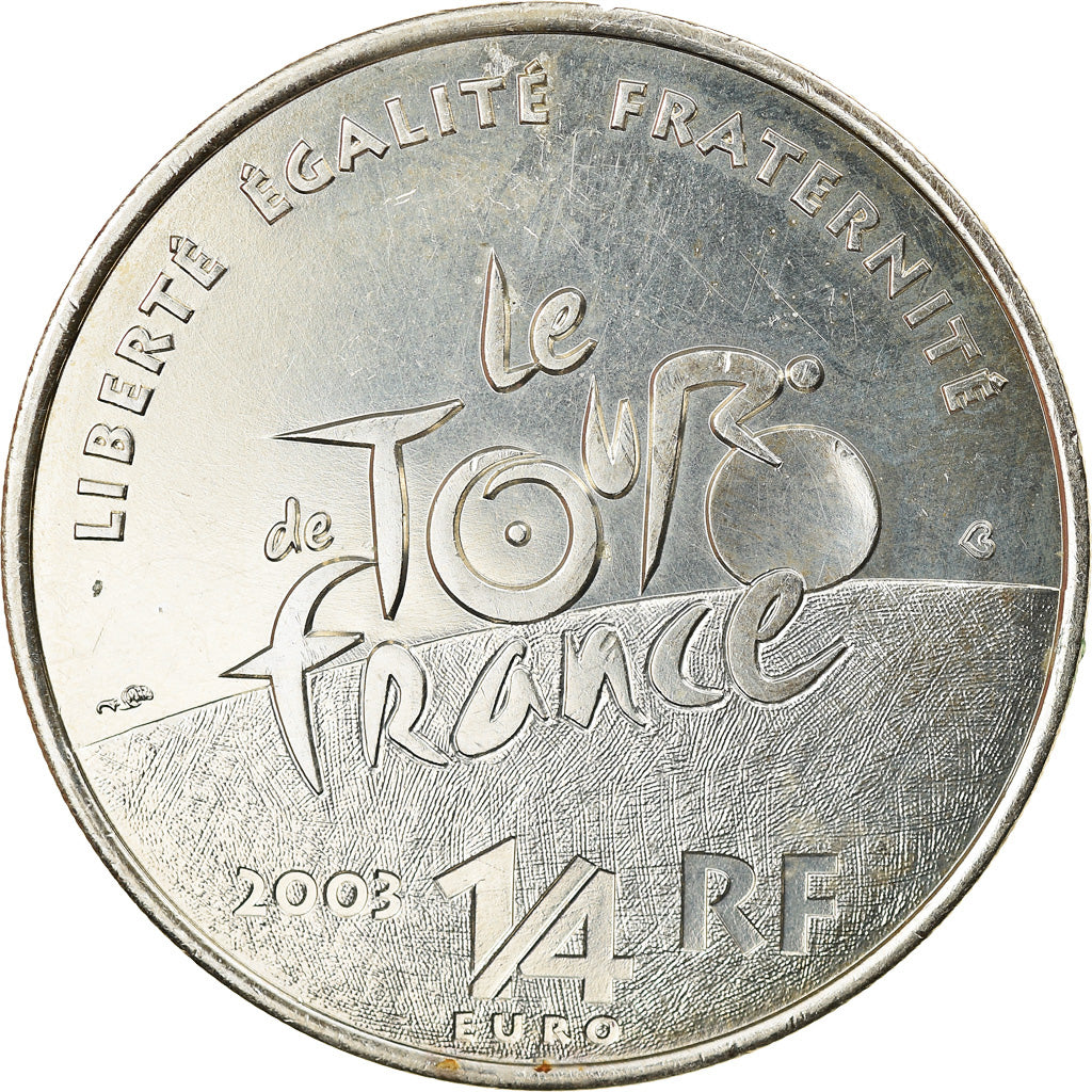 Frankreich, 1/4 Euro, 2003, UNZ, Silber, KM:1995