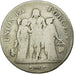 Coin, France, Union et Force, 5 Francs, 1799, Bayonne, VF(20-25), Silver
