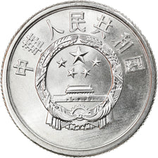 Coin, CHINA, PEOPLE'S REPUBLIC, 5 Fen, 1990, MS(63), Aluminum, KM:3