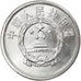 Coin, CHINA, PEOPLE'S REPUBLIC, 5 Fen, 1990, MS(63), Aluminum, KM:3