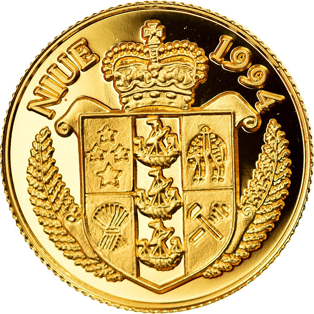 Coin, Niue, Elizabeth II, 25 Dollars, 1994, Valcambi, MS(65-70), Gold, KM:79