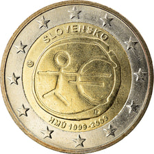 Slowakei, 2 Euro, EMU 10th Anniversary, 2009, STGL, Bi-Metallic, KM:103
