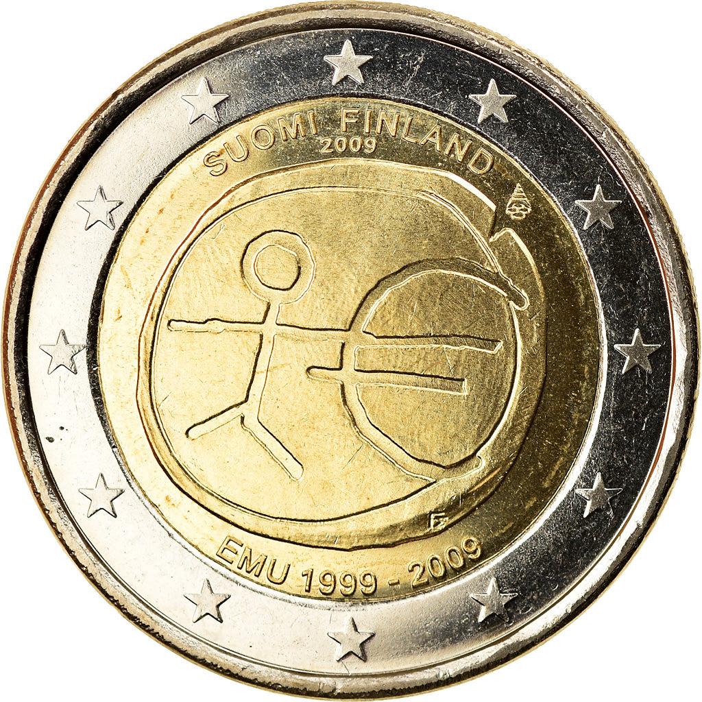 Finland, 2 Euro, EMU 10th Anniversary, 2009, MS(65-70), Bi-Metallic, KM:144