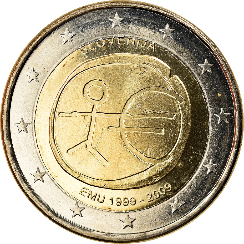 Slovenia, 2 Euro, EMU, 2009, MS(65-70), Bi-Metallic