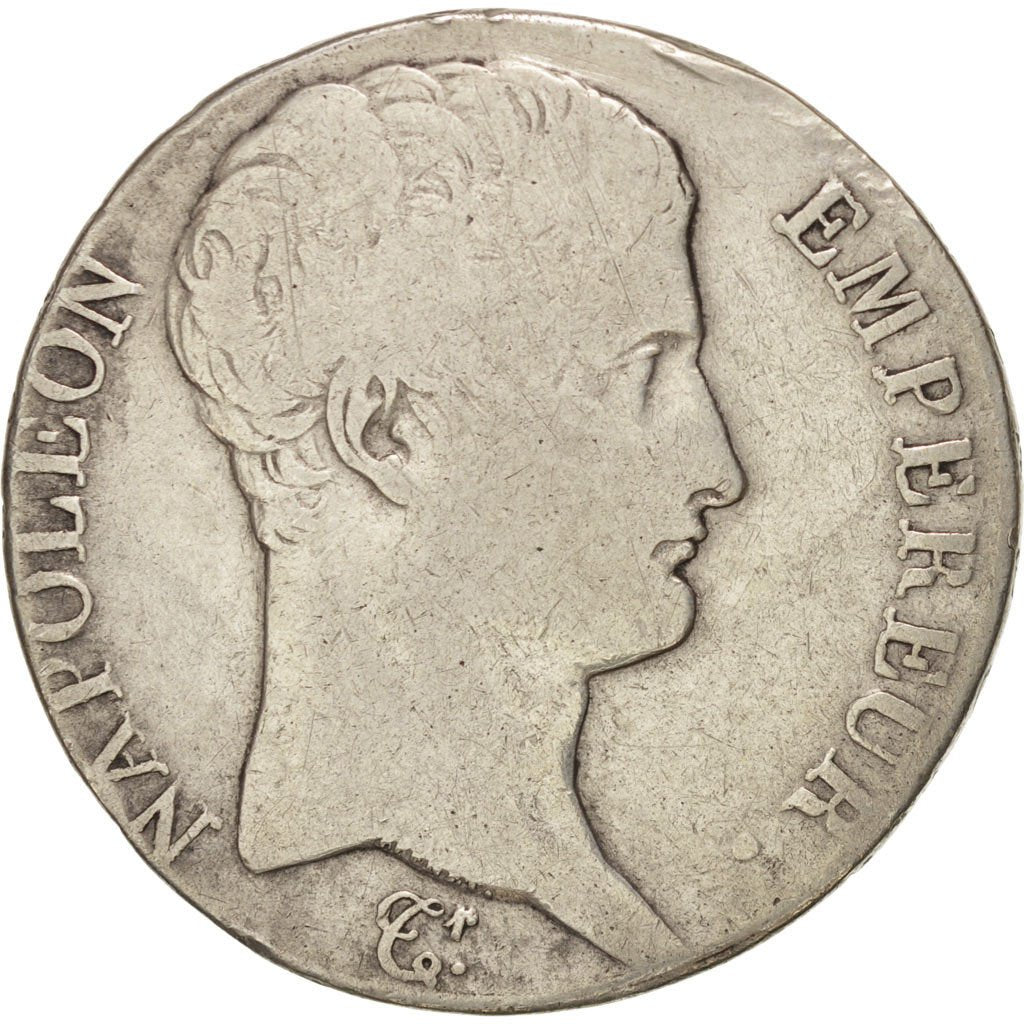 FRANCE, Napoléon I, 5 Francs, 1805, Toulouse, KM:662.10, TB+, Silver, Gadour...