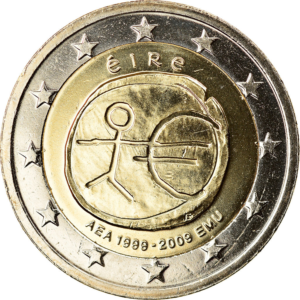 REPUBBLICA D’IRLANDA, 2 Euro, EMU, 2009, FDC, Bi-metallico