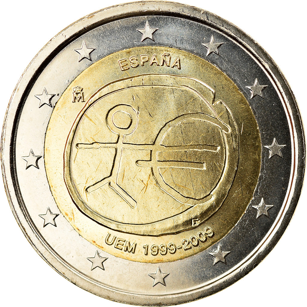 Spagna, 2 Euro, EMU, 2009, FDC, Bi-metallico, KM:1142.1