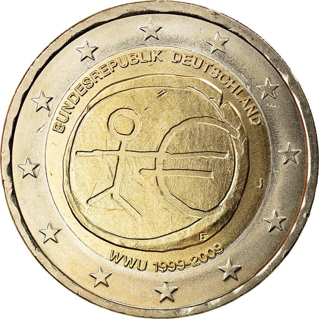 Germania, 2 Euro, EMU, 2009, FDC, Bi-metallico