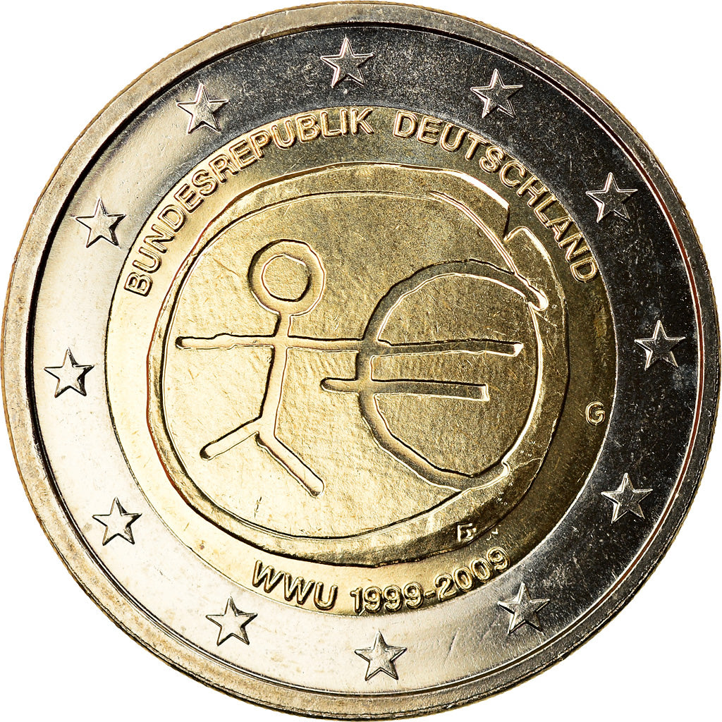 Germania, 2 Euro, EMU, 2009, FDC, Bi-metallico