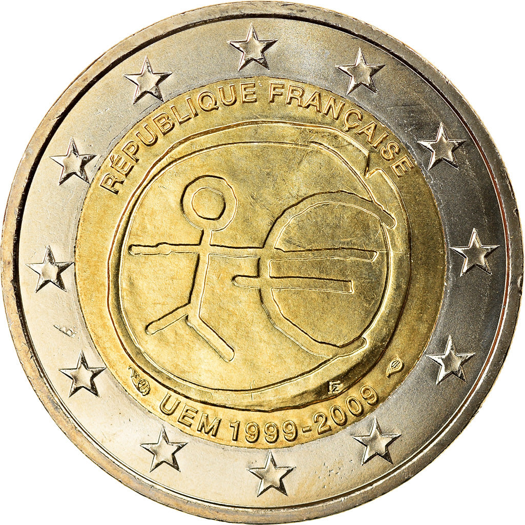 France, 2 Euro, EMU, 2009, FDC, Bi-Metallic, KM:1590