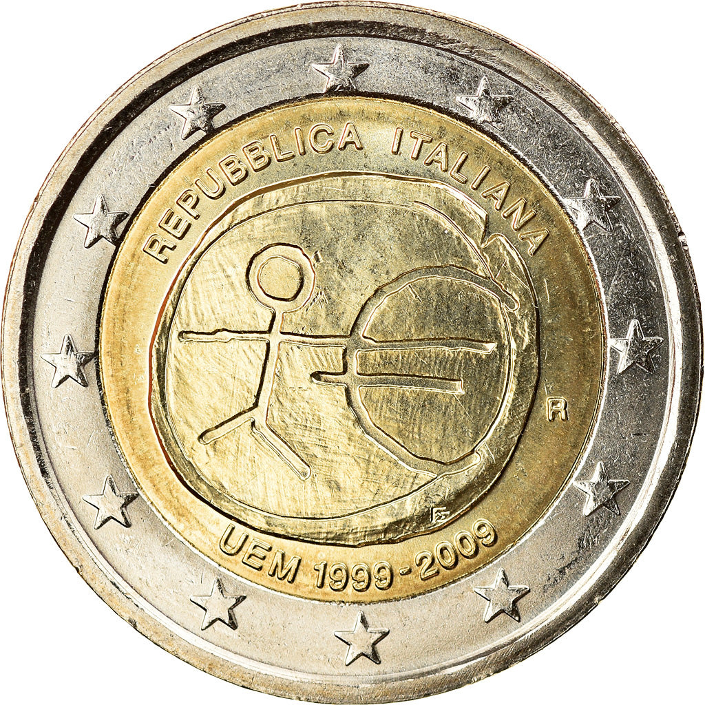 Italy, 2 Euro, EMU, 2009, MS(65-70), Bi-Metallic, KM:312