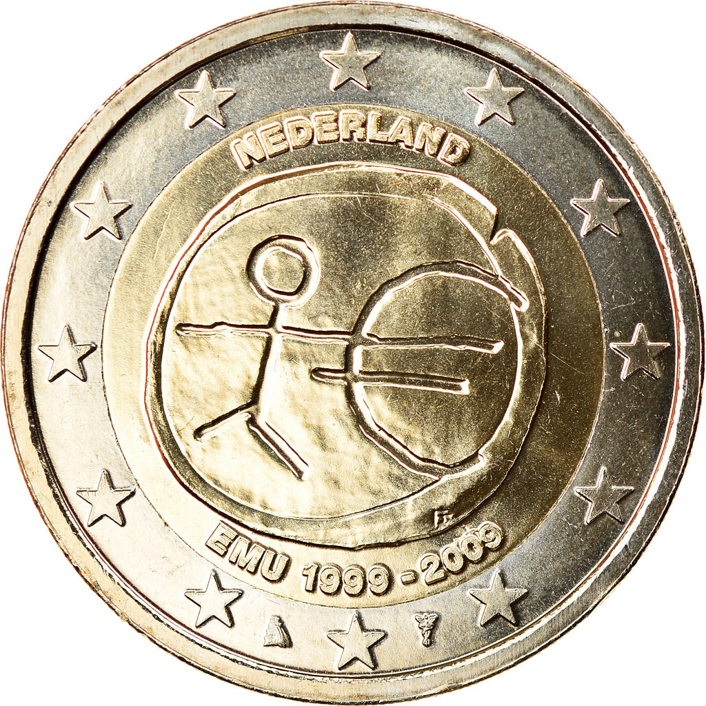 Paesi Bassi, 2 Euro, EMU, 2009, FDC, Bi-metallico, KM:1142.1