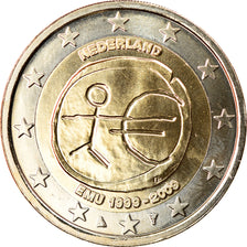Holandia, 2 Euro, EMU, 2009, Madrid, MS(65-70), Bimetaliczny, KM:1142.1