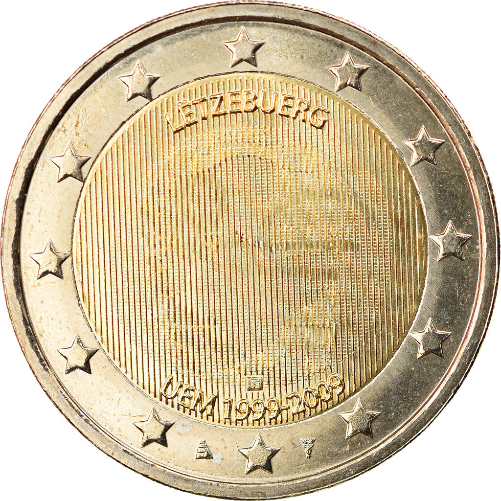 Luxemburgo, 2 Euro, EMU, 2009, MS(65-70), Bimetálico, KM:107